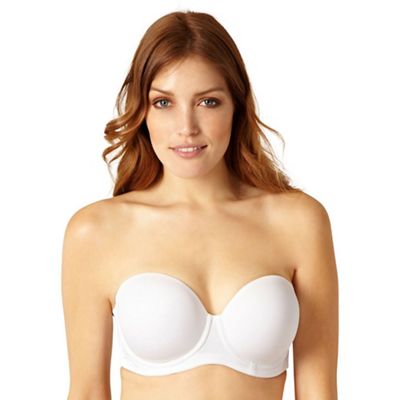 Gorgeous DD+ White moulded multiway bra